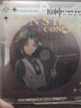 Genshin Impact Acrylic Keychain / Stand - White and Black Packaging